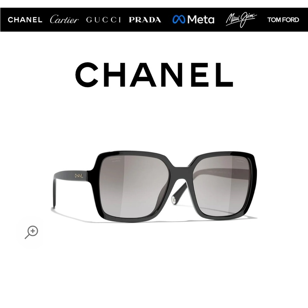 CHANEL Glossy Black Eyewear - Picture 11 of 14